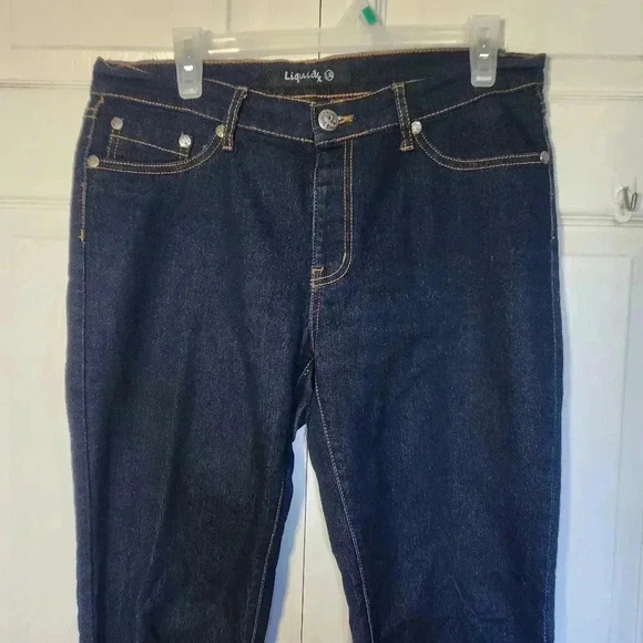Liquid X Women's *NWOT Jeggings in Navy Blue Size Large - Picture 2 of 8
